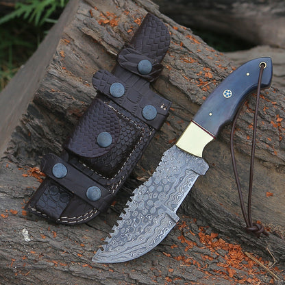 ShadowRidge Damascus Steel Premium Tracker Knife