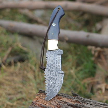 ShadowRidge Damascus Steel Premium Tracker Knife