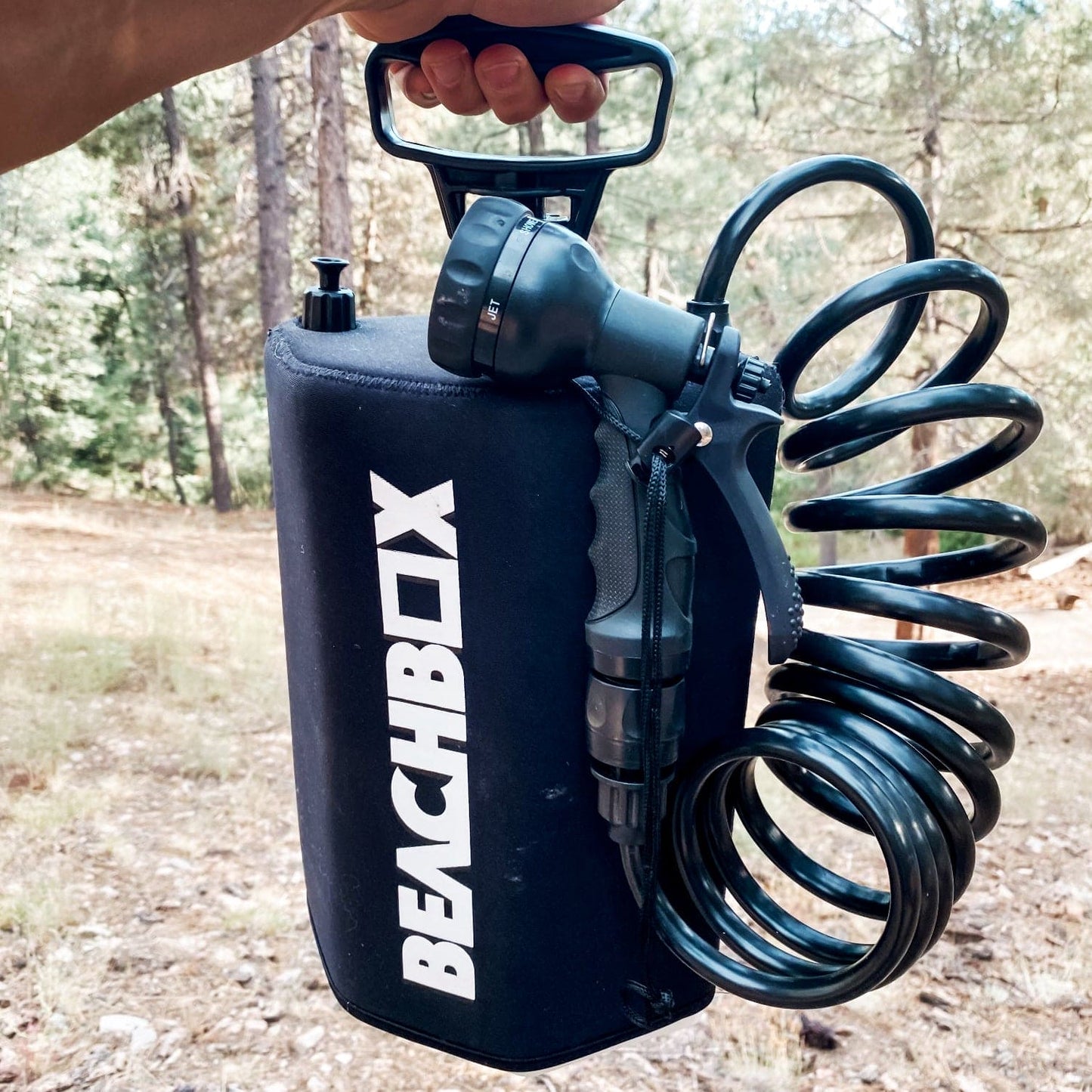 BeachBox Portable Camping Shower Tank 'Black'