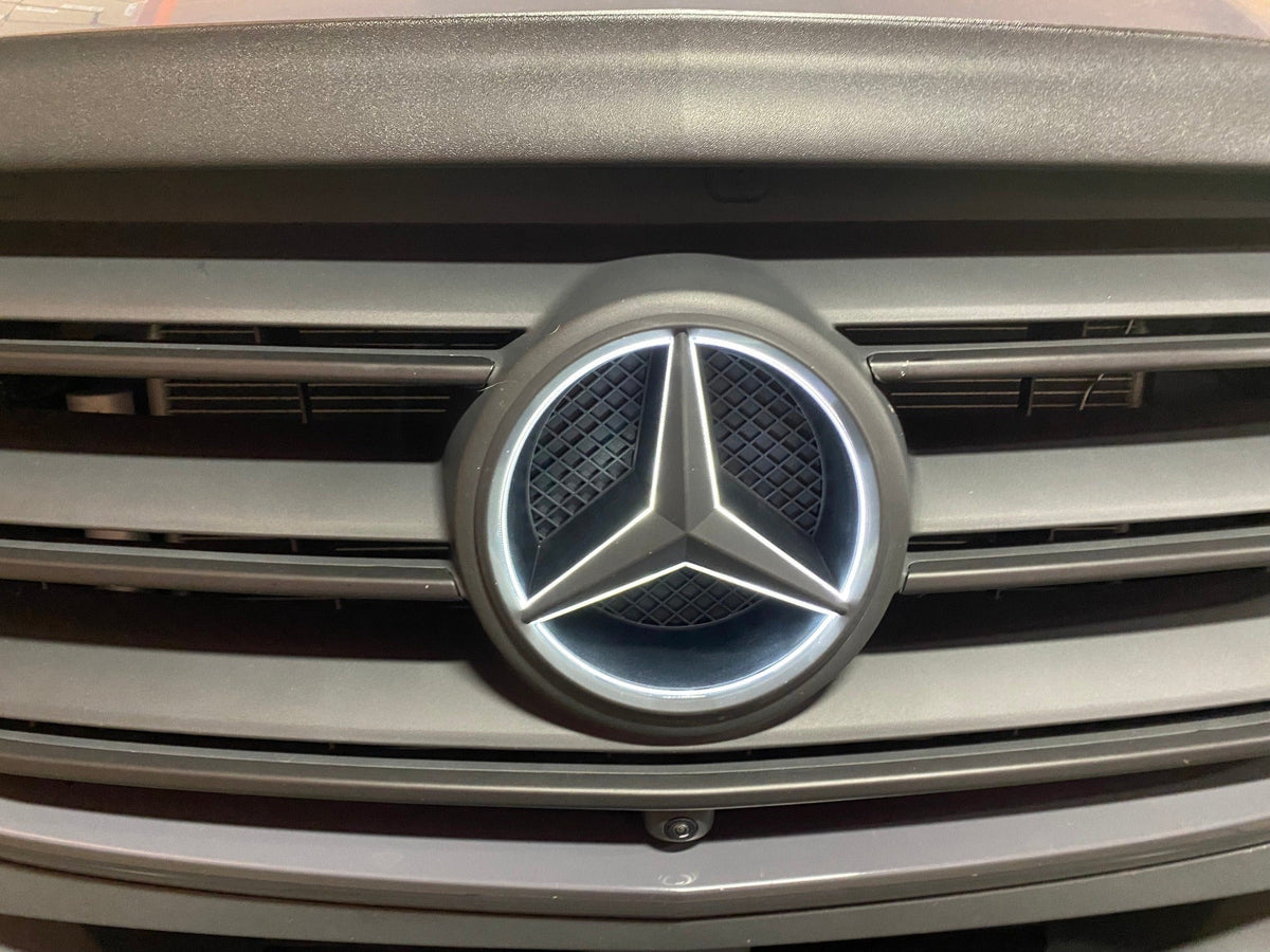 LED Grill Emblem for Mercedes Sprinter 907 – Fits Chrome Grill with Removable Star