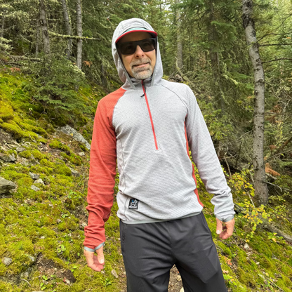 Men's Half-Zip Hooded Pullover AIR 70