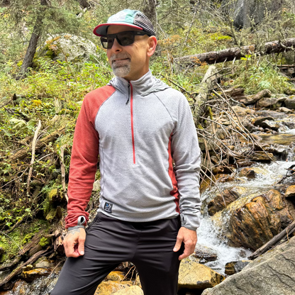 Men's Half-Zip Hooded Pullover AIR 70