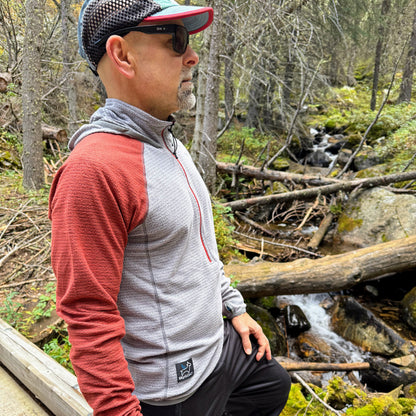 Men's Half-Zip Hooded Pullover AIR 70