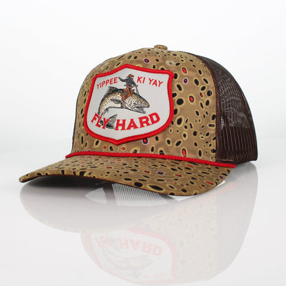 YIPPY KI YAY Fish Rodeo 6-Panel Meshback Rope Cap