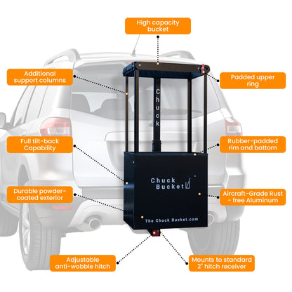 PREORDER Chuck Bucket Hitch-Mounted Ski & Snowboard Carrier