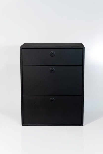 28" Three Drawer Base Cabinet (Shallow) - 28" x 18" x 36"