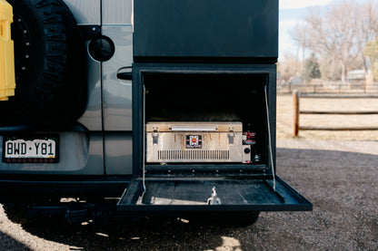 Exterior Box with Drop Down Door