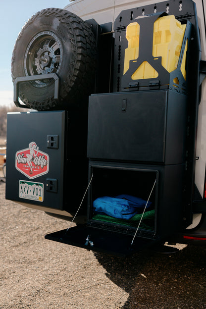 Exterior Box with Drop Down Door
