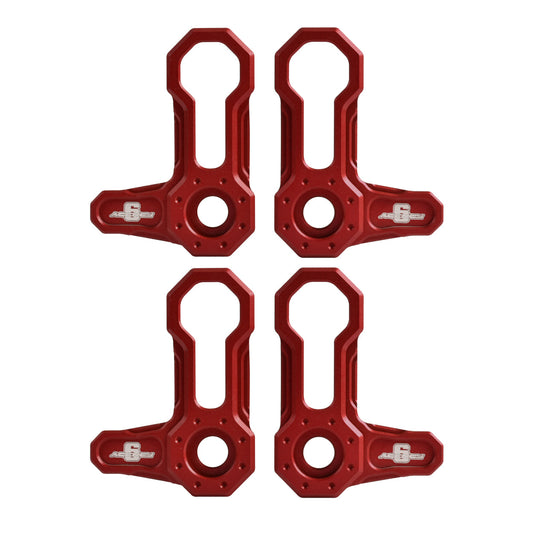 L-SHAPED ROOF LOCKS - JK JEEP (Set of 4) - RED