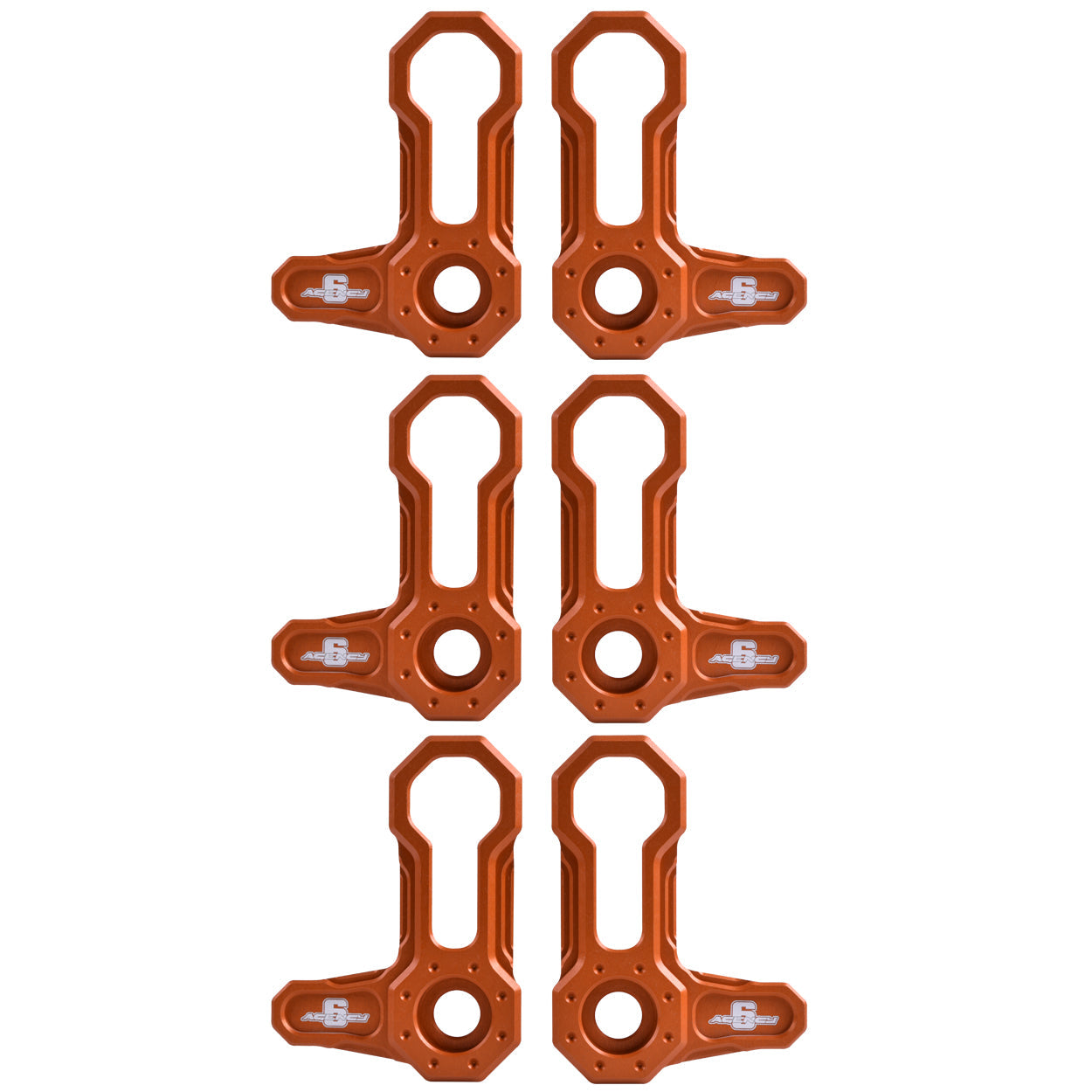 L-SHAPED ROOF LOCKS - JL/JT JEEP (Set of 6) ORANGE