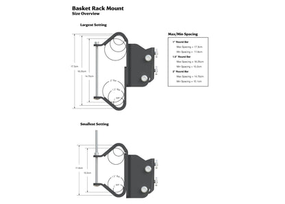 KAMMOK Crosswing Basket Mount Kit