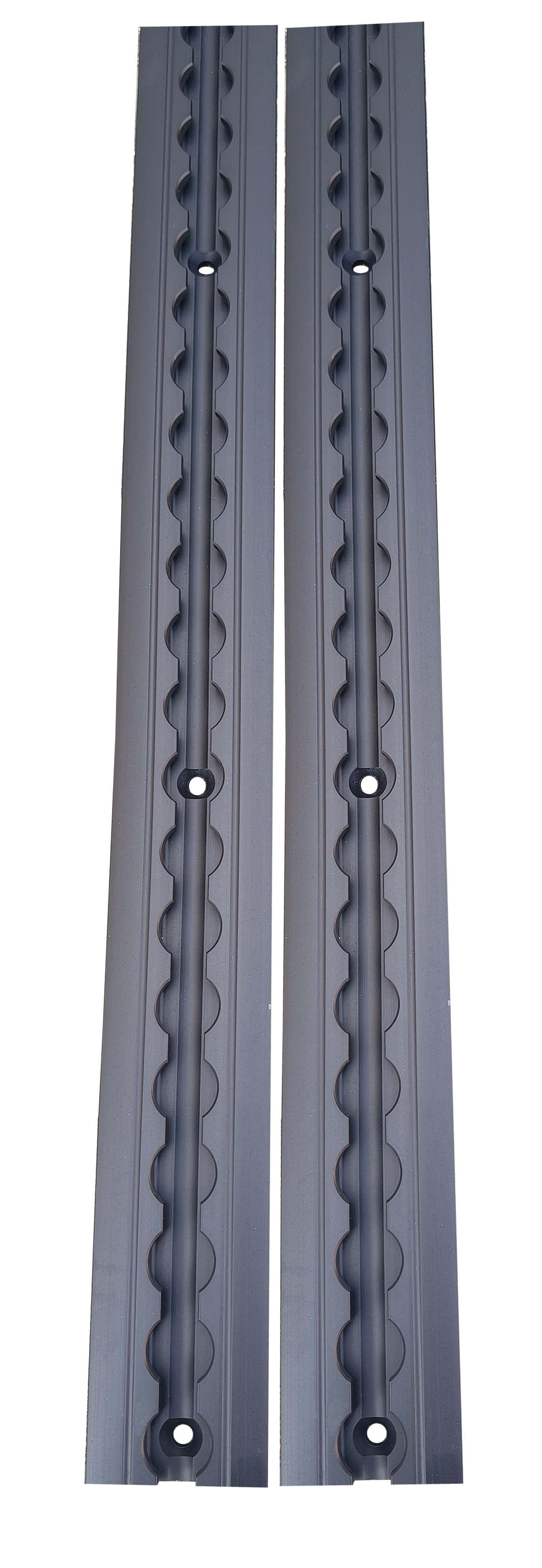 Flanged L Track "BEEFY" - Anodized Matte Black