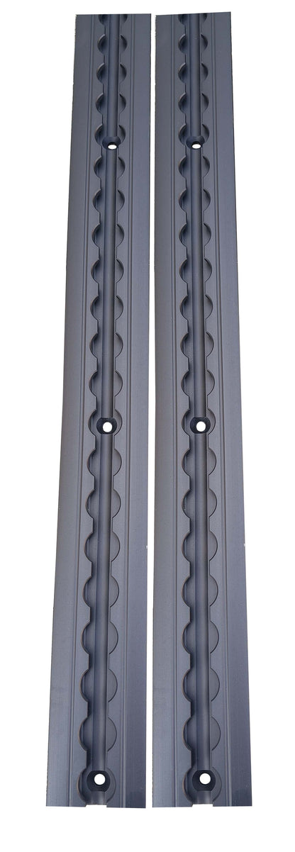 Flanged L Track "BEEFY" - Anodized Matte Black