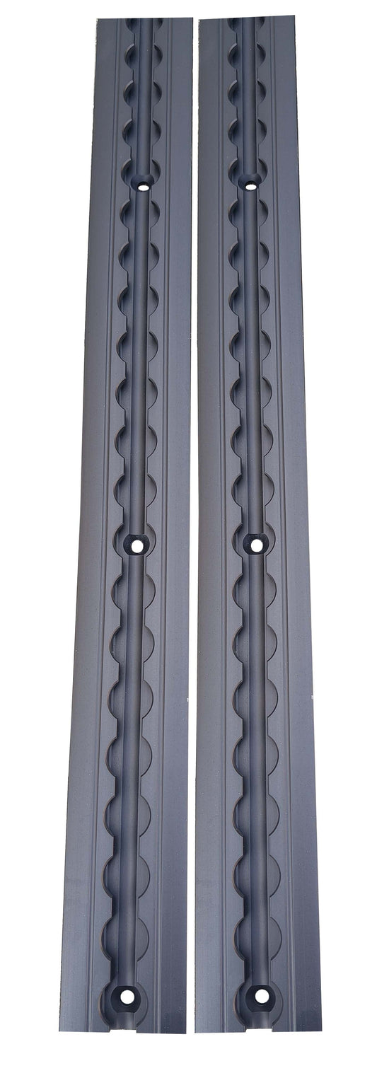 Flanged L Track "BEEFY" - Anodized Matte Black