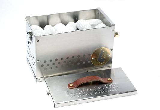 PRE-SALE ONLY! The Hekla: 304 Stainless Steel LavaBox with Dual-Burner