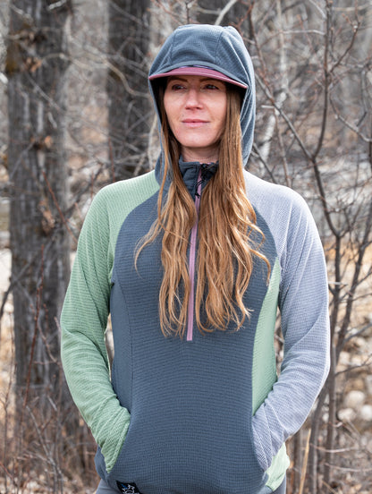Women's Half-Zip Hooded Pullover Ultralight 115