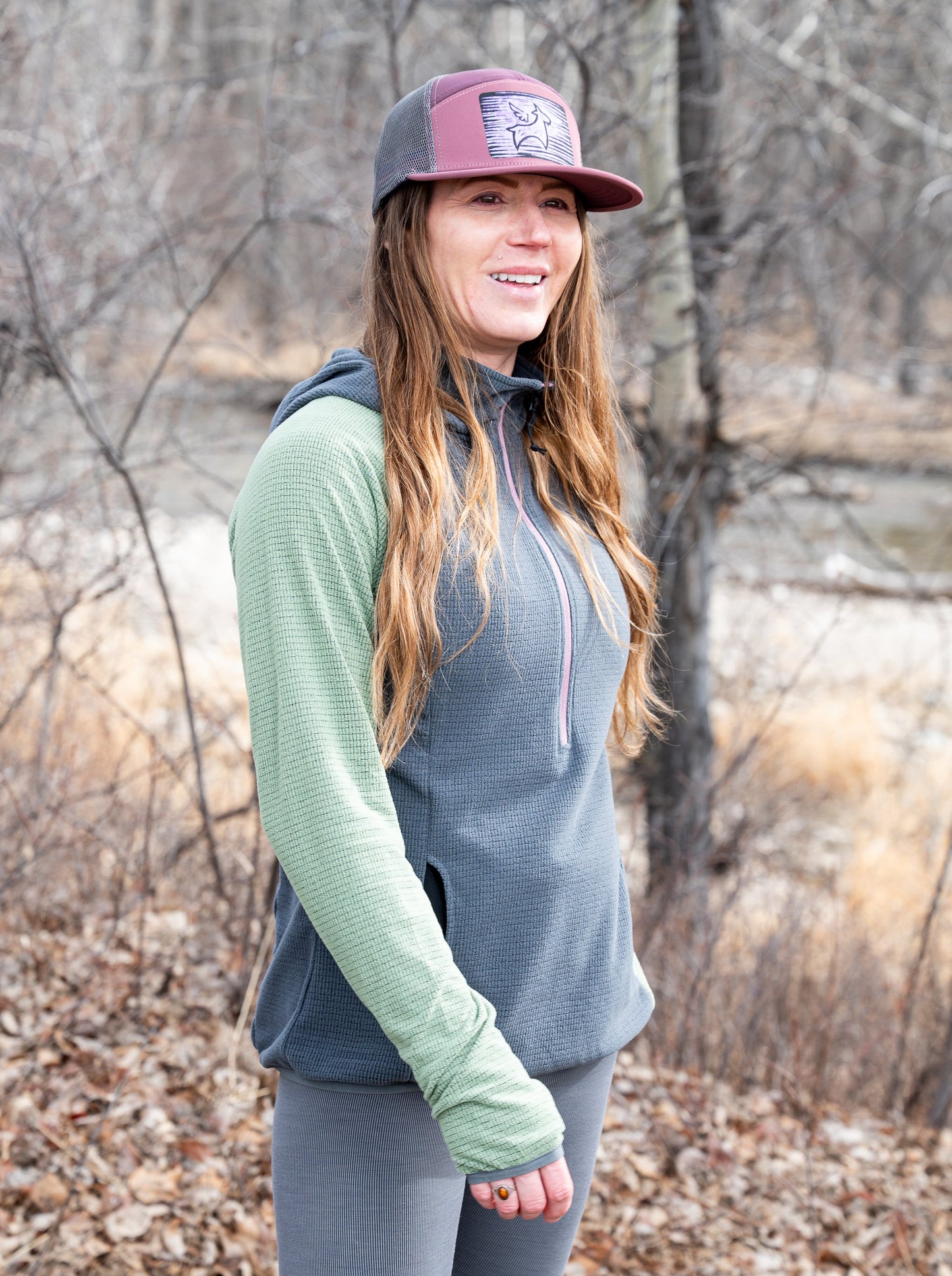 Women's Half-Zip Hooded Pullover Ultralight 115