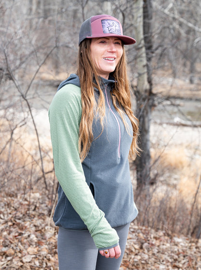 Women's Half-Zip Hooded Pullover Ultralight 115
