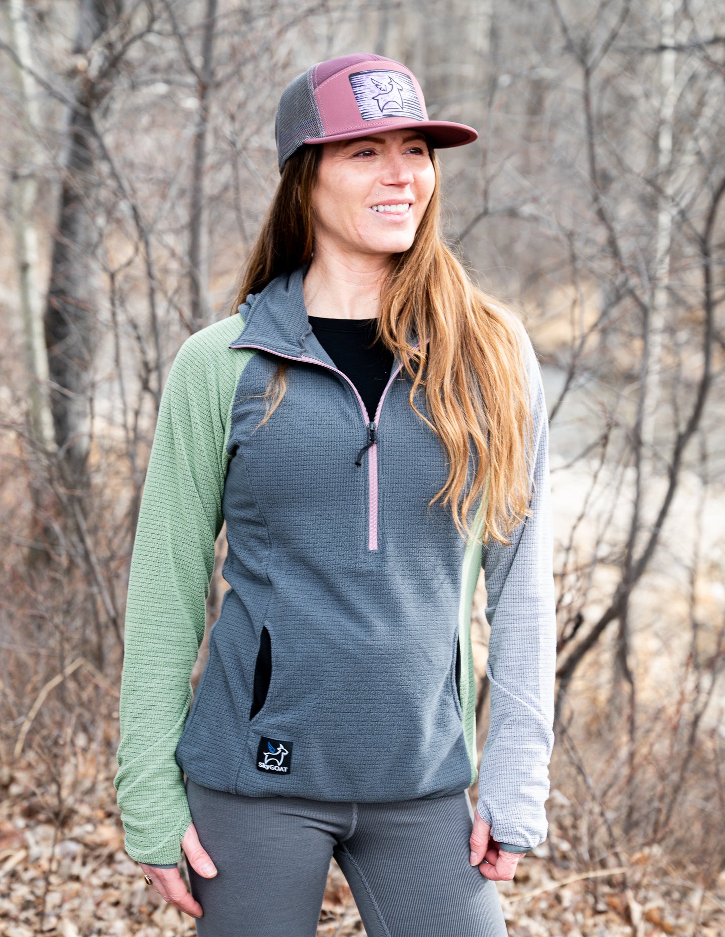Women's Half-Zip Hooded Pullover Ultralight 115