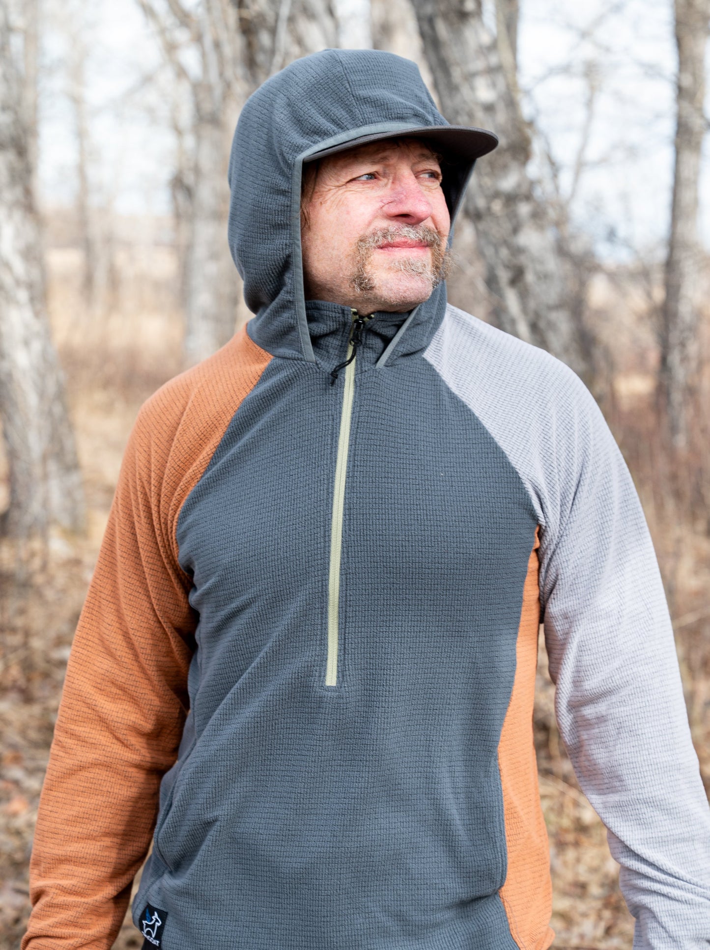 Men's Half-Zip Hooded Pullover Ultralight 115
