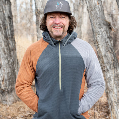 Men's Half-Zip Hooded Pullover Ultralight 115