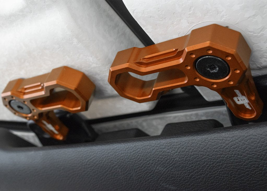 L-SHAPED ROOF LOCKS - JL/JT JEEP (Set of 6) ORANGE