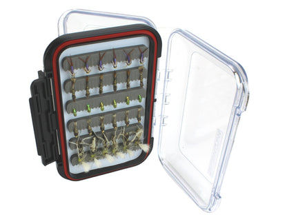 Dry and Nymph Fly Assortment, 66 Flies | 2 Sided Fly Box | Wild Water Fly Fishing