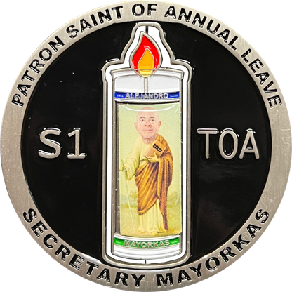 LL-001 Secretary Mayorkas Patron Saint CBP HSI CIS FEMA ICE Border Patrol Challenge Coin