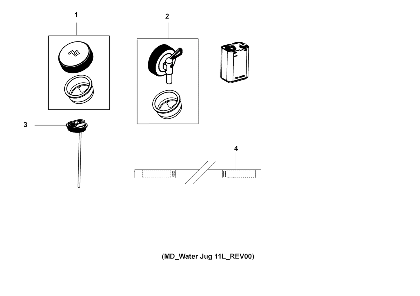 DOMETIC GO Hydration Jug Replacement Parts