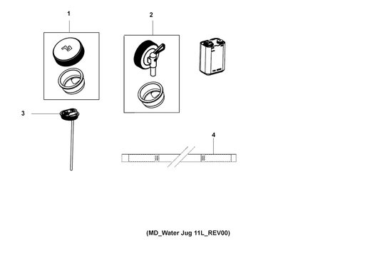 DOMETIC GO Hydration Jug Replacement Parts