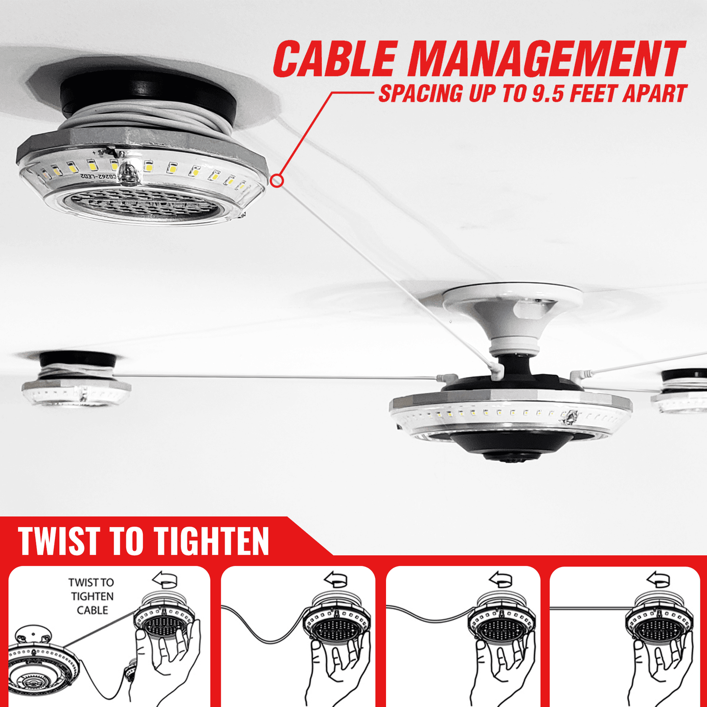 MPI - Multi-Point Illumination Motion Garage Ceiling Light