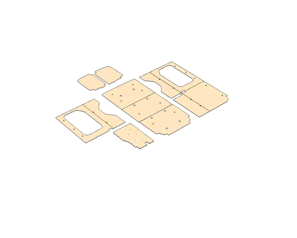 Ford Transit Medium Roof 148 Wood Wall Kit