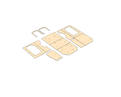 Transit Medium Roof 148 Wood Wall Kit