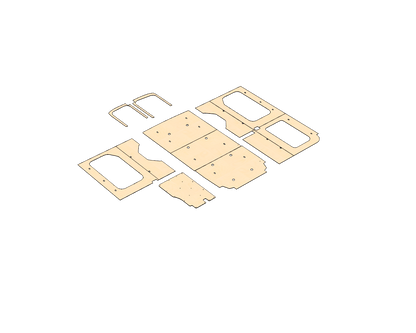 Transit Medium Roof 148 Wood Wall Kit