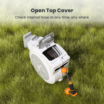Retractable Garden Hose Reel-1/2 in-65ft
