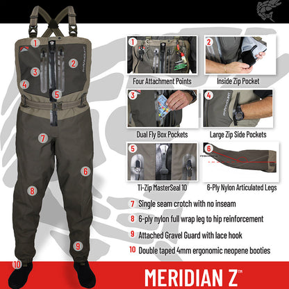 MERIDIAN Z Zippered Chest Wader