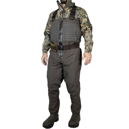 PINNACLE Zippered Breathable Camo Wader 1200g