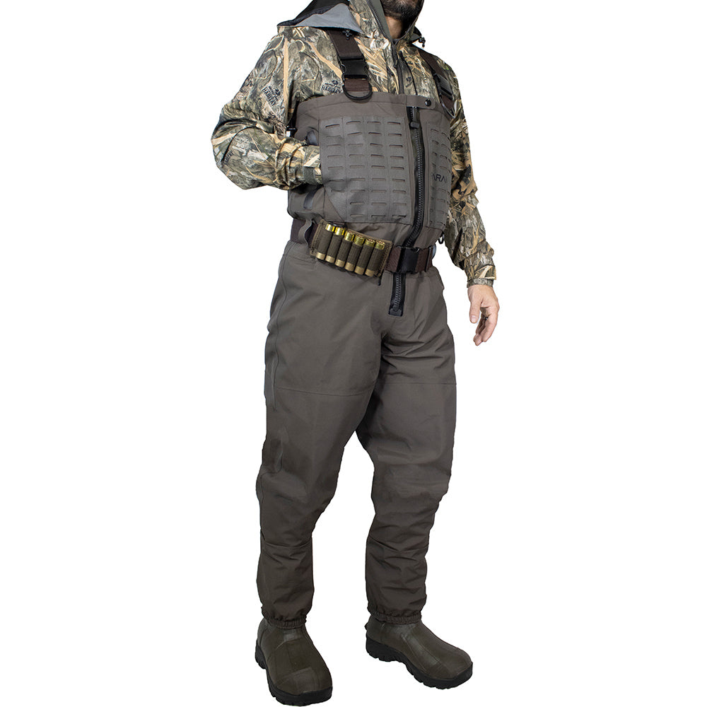 PINNACLE Zippered Breathable Camo Wader 1200g