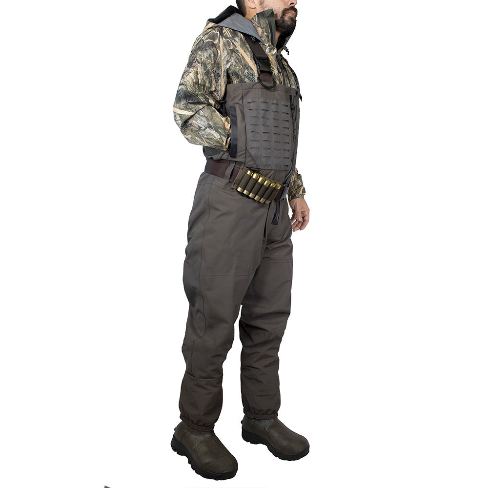 PINNACLE Zippered Breathable Camo Wader 1200g