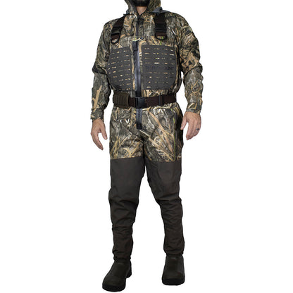 PINNACLE Zippered Breathable Camo Wader 1200g