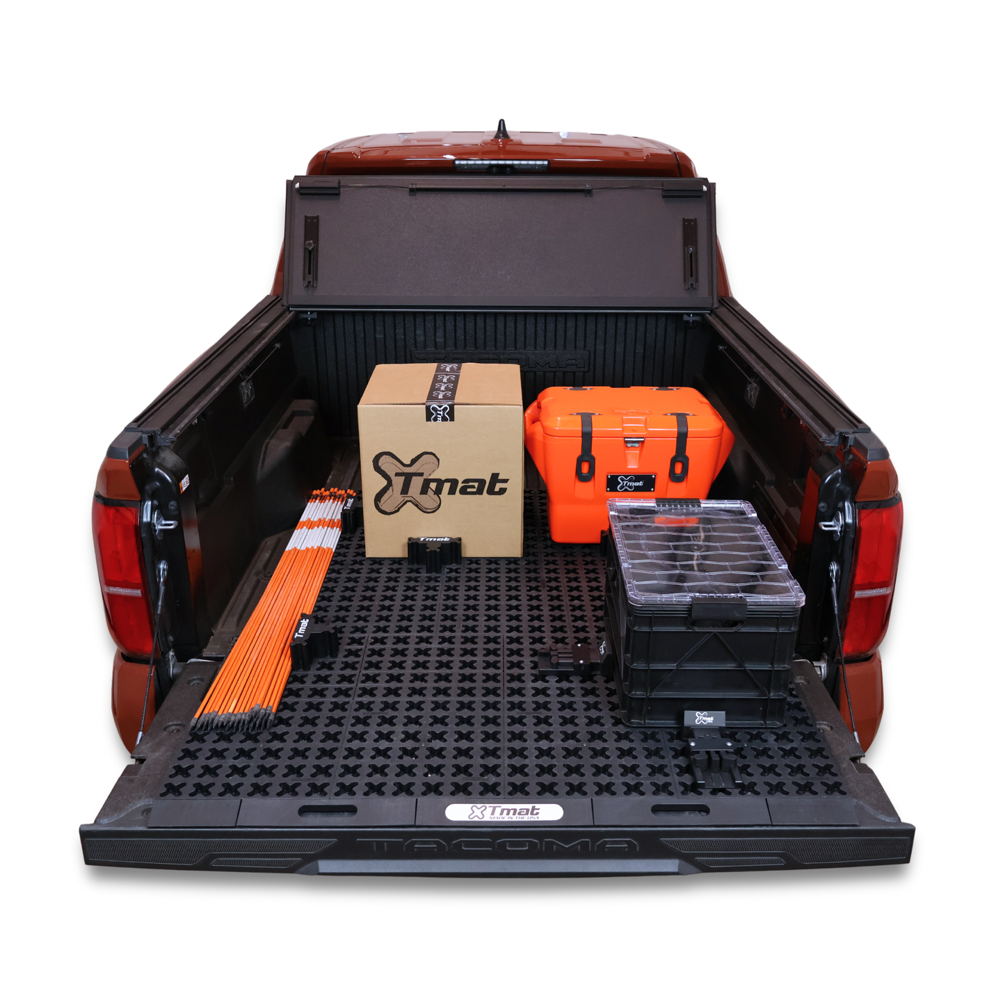 Tmat Midsize Truck Bed Organizer Slide Out Mat – Universal Fit for 5' Beds (Tacoma, Ranger, Colorado & More)