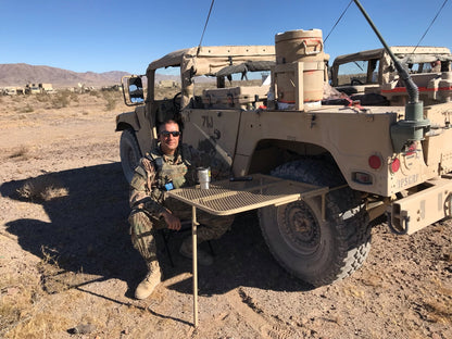 Large Steel Camping Tire Table