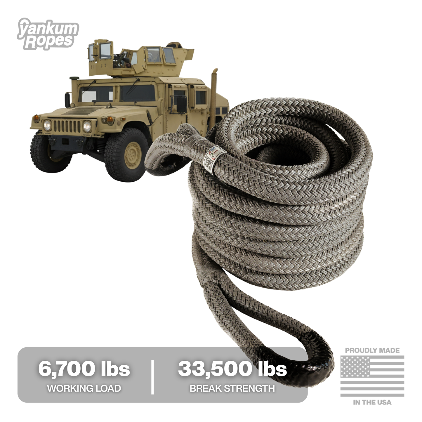 1" Kinetic Recovery Rope "Rattler"