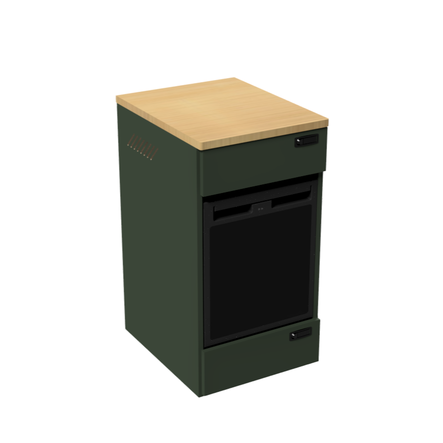 Van Kitchen Refrigerator Cabinet