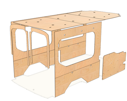 Transit Medium Roof 148 Wood Wall Kit