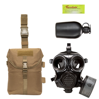 MIRA Safety Military Gas Mask & Nuclear Attack Survival Kit 