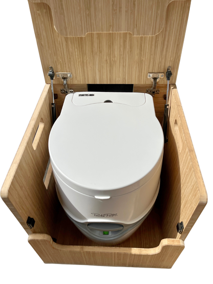 Porta Potti 565E/365 Curve Bamboo Toilet Lift top Cabinet Flat Pack Kit