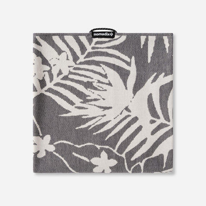 Organic Cotton Travel Towel: Retro Palms Black