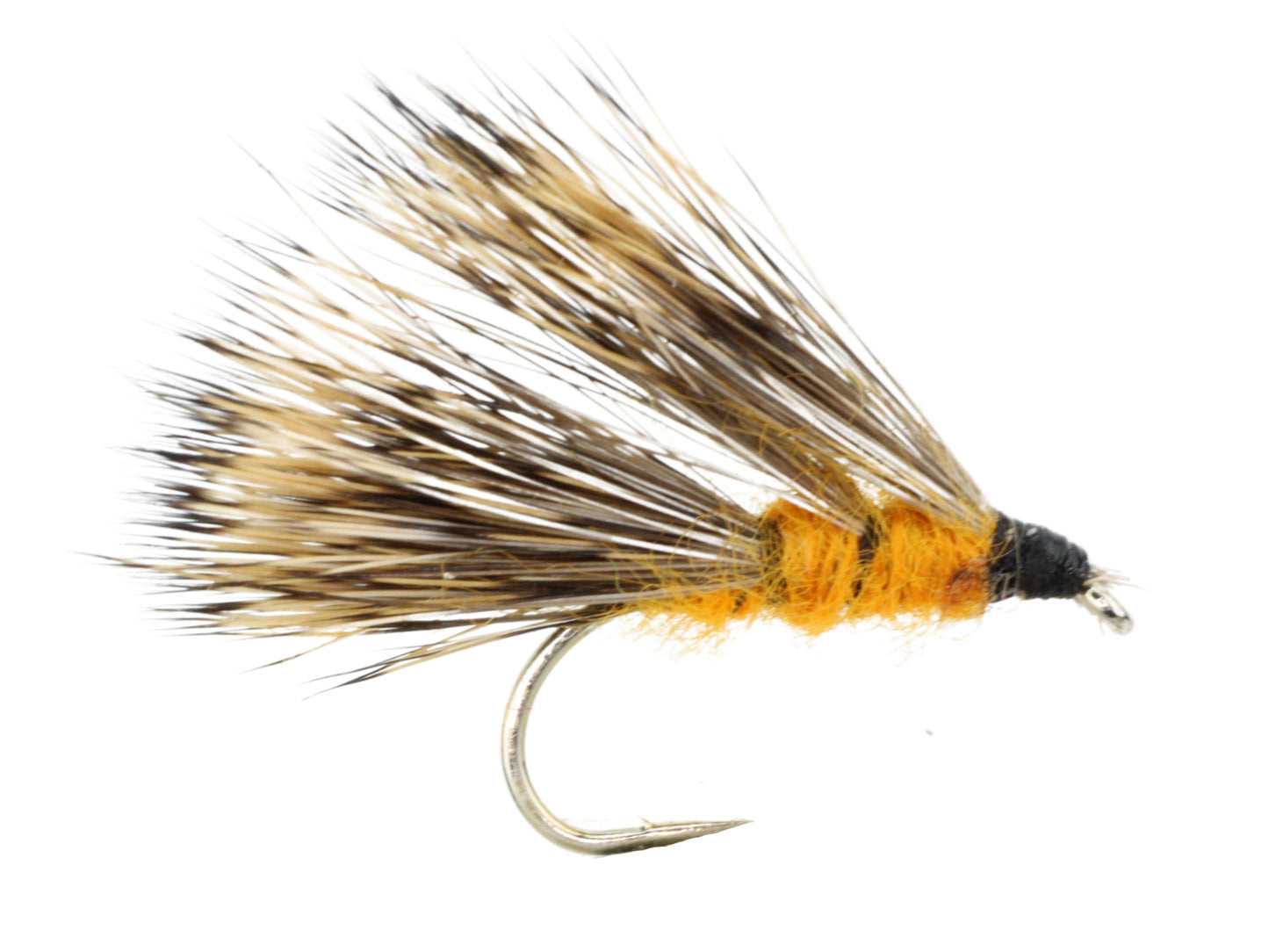 Orange Sedge Hog Fly Tying Material Kit, size 12 | Wild Water Fly Fishing