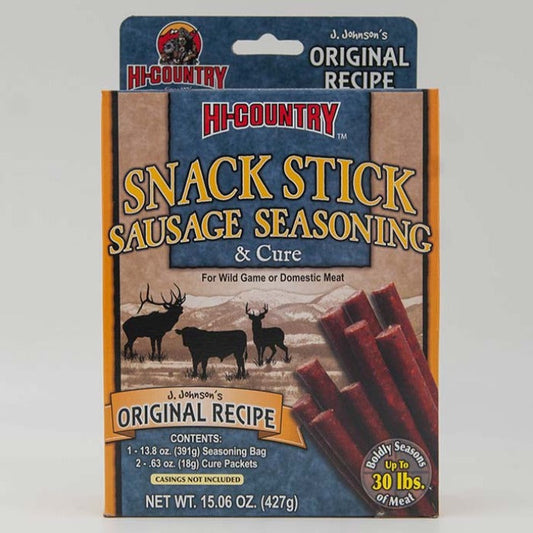 Wild Game Original Flavor Snack Stick Sausage Seasoning & Cure Kit